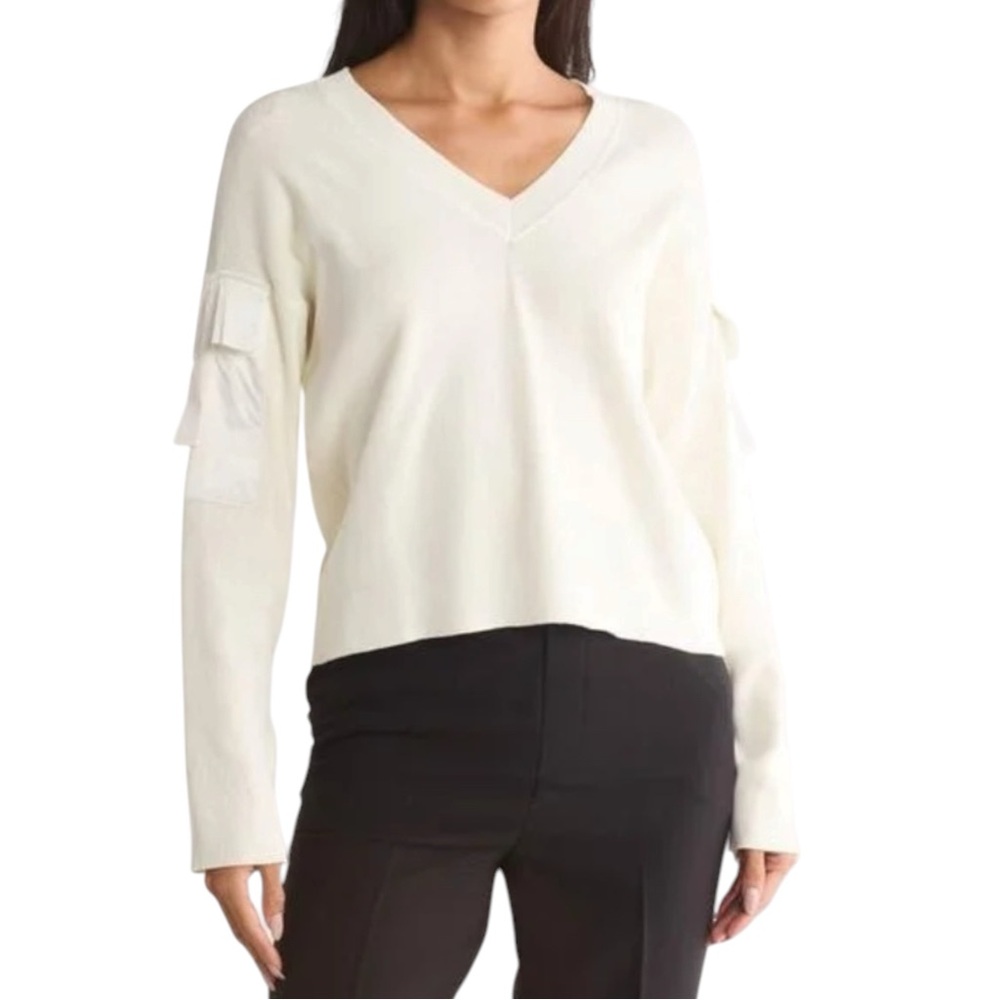 Parker Cream Cargo Pocket Sweater